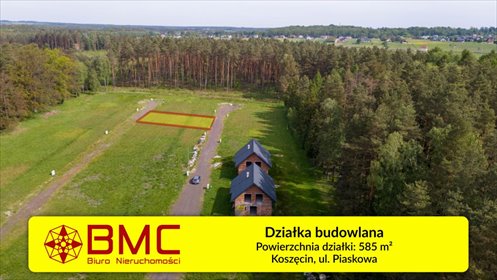 działka na sprzedaż 585m2 działka Koszęcin, Piaskowa