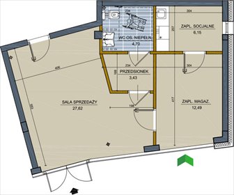 lokal użytkowy na wynajem 54m2 lokal użytkowy Białystok, Centrum, Proletariacka