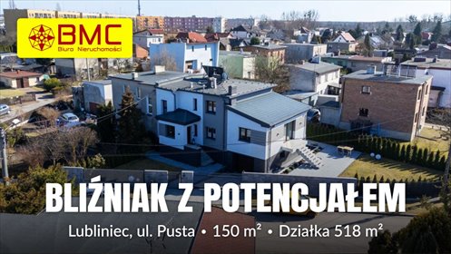 Dom bliźniak z 2 kuchniami i przestronnym salonem dom Lubliniec, Pusta