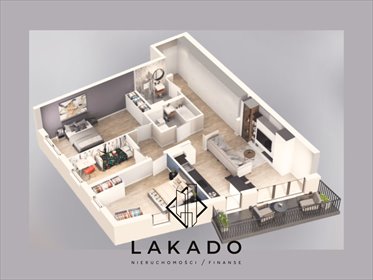 mieszkanie na sprzedaż 93m2 mieszkanie Kraków, Podgórze, Tadeusza Śliwiaka