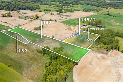 Działka rolno-siedliskowa 3 działki 34 900 m² Grabowo działka Grabowo