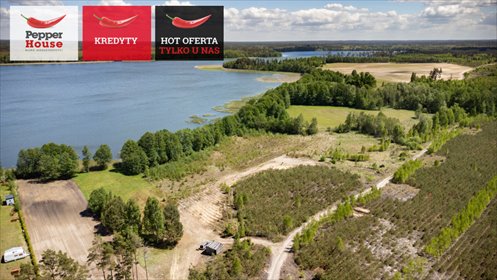 Działka nad jeziorem Trzemeszno 3 000 m² z linią brzegową. działka Pokrzywno