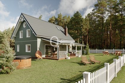 Ekskluzywny dom nad jeziorem Kaszuby, sauna, jacuzzi, 140 m² dom Raduń