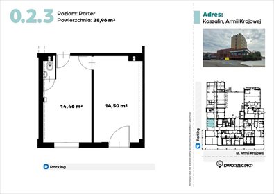 lokal użytkowy na sprzedaż 29m2 lokal użytkowy Koszalin, Armii Krajowej