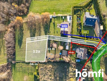 Działka 1200 m² pod dom w malowniczym Włosaniu działka Włosań, Bajeczna