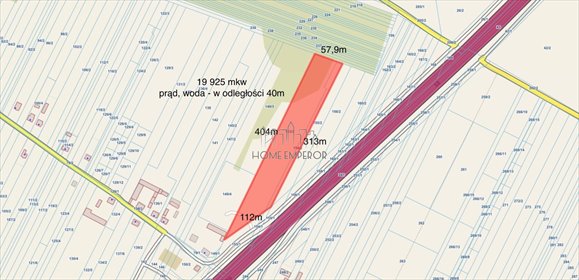 Sprzedam działkę 19 925 m² przy trasie S8 w Głuchym działka Głuchy