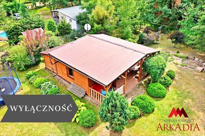 Polecam drewniany domek letniskowy 61 m² w Gawin, blisko jeziora działka Gawin