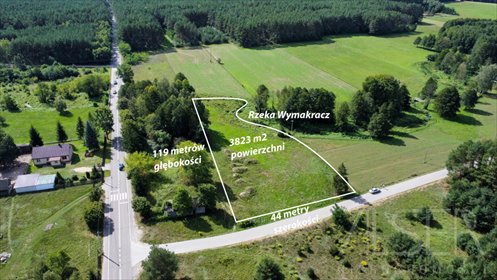 działka na sprzedaż 3823m2 działka Stare Bosewo, Rzeczna