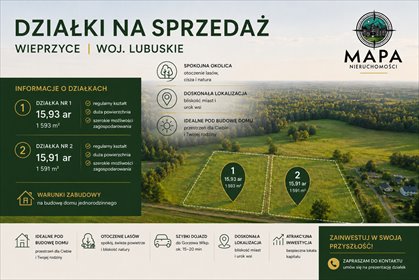 Do sprzedania działki z warunkami zabudowy w Wieprzycach działka Wieprzyce