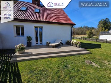 Dom z widokiem na staw, ogród, garaż, 150 m² dom Glinka
