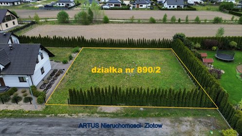 Działka 917 m² pod dom i usługi na Osiedlu przy wiatraku działka Dzierzążenko, Dzierzążenko