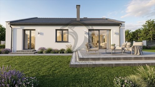 Dom z pompą ciepła i dużą działką 1285 m² - polecam! dom Okup Wielki