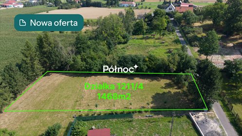 Działka 1468 m² w Trójcy, gotowa do budowy - polecam! działka Trójca