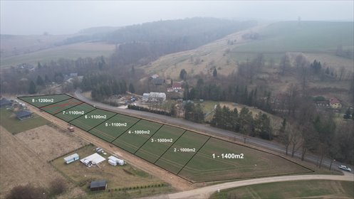 działka na sprzedaż 1100m2 działka Strzyżowiec