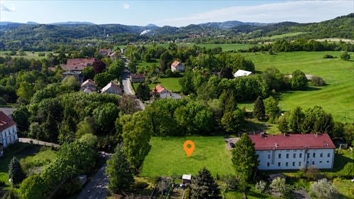 Działka budowlana 958m2 z WZ na dwa domy. działka Wałbrzych, gen. Władysława Andersa