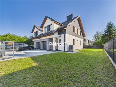 Nowoczesny bliźniak 125 m² z garażem i ogródkiem dom Radzymin, Batalionów Chłopskich