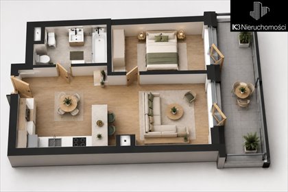 Mieszkanie 32 m² w Warszawie - funkcjonalny układ i inwestycyjny potencjał mieszkanie Warszawa, Włochy, Ryżowa