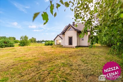 Nowoczesny dom 84,6 m² z garażem na dużej działce - polecam! dom Kikorze