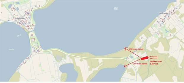 działka na sprzedaż 2367m2 działka Nowe Drawsko