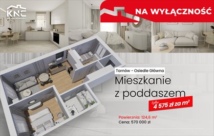 mieszkanie na sprzedaż 125m2 mieszkanie Tarnów, Główna