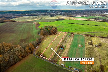 działka na sprzedaż 7014m2 działka Zielona Góra, Zawada