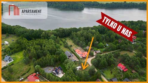 Działka 963 m² z domkiem i lasem 200 m od jeziora polecam działka Lipy