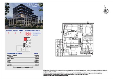 mieszkanie na sprzedaż 57m2 mieszkanie Bydgoszcz, Bartodzieje, Ceramiczna