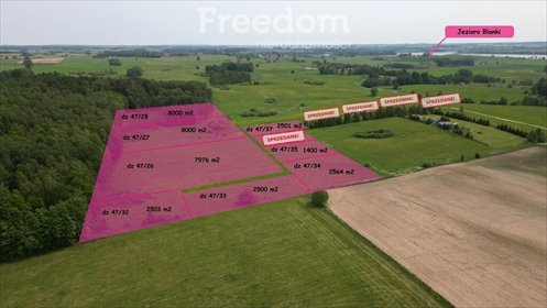 działka na sprzedaż 2503m2 działka Blanki