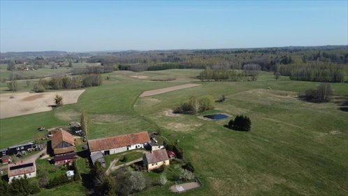 Siedlisko na Mazurach (14,98 ha) z stawem, 3 pokoje dom Jakunówko