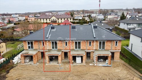 Nowoczesny dom szeregowy 116 m2 z garażem i ogródkiem dom Lębork, Poznańska