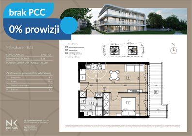 mieszkanie na sprzedaż 39m2 mieszkanie Bydgoszcz, Czyżkówko, Siedlecka