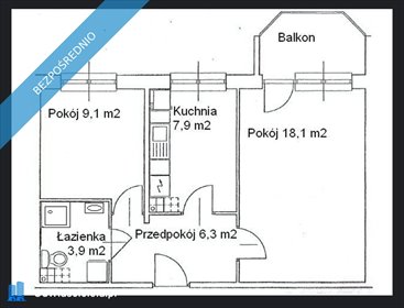 Polecam 2-pokojowe mieszkanie z balkonem i miejscem parkingowym mieszkanie Warszawa, Białołęka, Barei