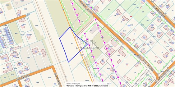 działka na sprzedaż 4820m2 działka Warszawa, Białołęka, Białołęka Dworska, Polnych Kwiatów
