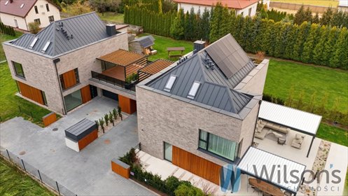 Ekskluzywny bliźniak z tarasami i garażem na Zawadach dom Warszawa, Wilanów Zawady, Syta