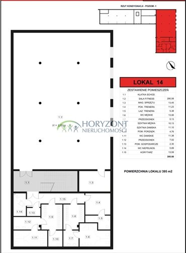 lokal użytkowy na wynajem 395m2 lokal użytkowy Dzierżążno