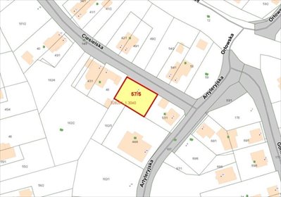 działka na sprzedaż 537m2 działka Szczecin, Ciesielska