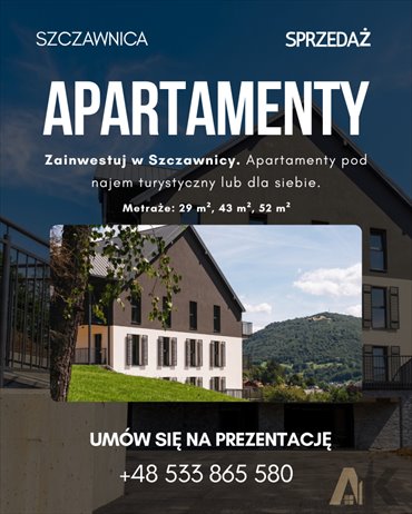 Apartament 43,88 m² z widokiem na Pieniny - polecam mieszkanie Szczawnica, Dolny
