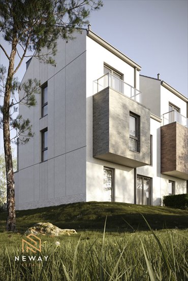 Nowoczesne domy szeregowe z garażem i smart home (139 m²) dom Kraków, Kliny, prof. Bronisława Geremka
