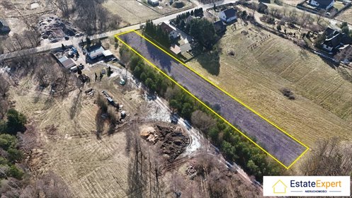 Działka budowlana 2628 m² z widokiem i mediami działka Klonów, Klonów