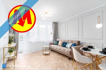 Przestronne 3-pokojowe mieszkanie po remoncie, balkon, metro mieszkanie Warszawa, Bielany, Dantego