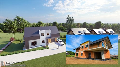 Nowoczesny dom 127m2 z garażem i balkonem w Bibicach dom Bibice