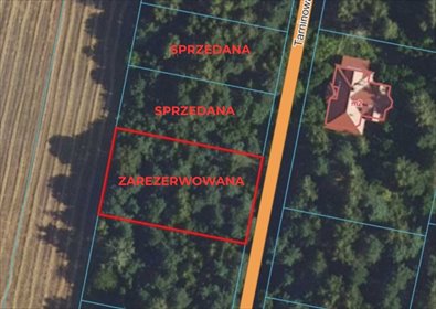 Działka 1432 m² pod dom w spokojnej okolicy z szybkim dojazdem działka Kuklówka Radziejowicka, Tarninowa