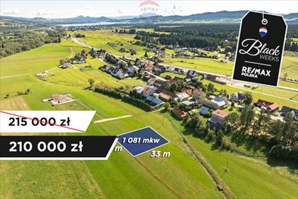 działka na sprzedaż 1081m2 działka Harklowa, Podhalańska