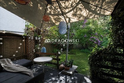 Segment 78 m2 z ogrodem i tarasem na Mokotowie dom Warszawa, Mokotów, Służew