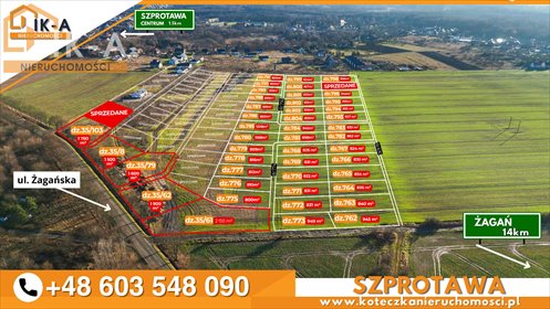 działka na sprzedaż 1500m2 działka żagański, Żagańska