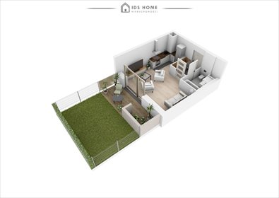 Nowoczesne 1-pokojowe mieszkanie z ogródkiem (29,41 m²) w Lublinie mieszkanie Lublin, Ponikwoda