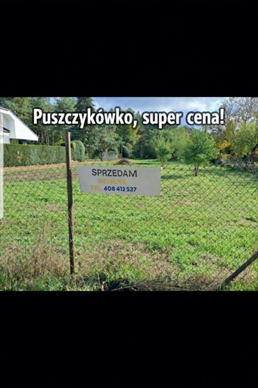 działka na sprzedaż 2392m2 działka puszczykówko, Czarna