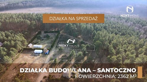 Polecam działkę 2362 m² w Santocznie - idealna pod dom jednorodzinny działka Santoczno