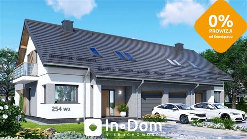 Nowoczesny dom dwurodzinny z garażem i ogrodem - polecam! dom Głobino, Poziomkowa