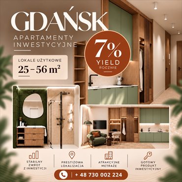 Sprzedam inwestycyjne studio 24 m² w Gdańsku Śródmieście mieszkanie Gdańsk, Śródmieście, Popiełuszki